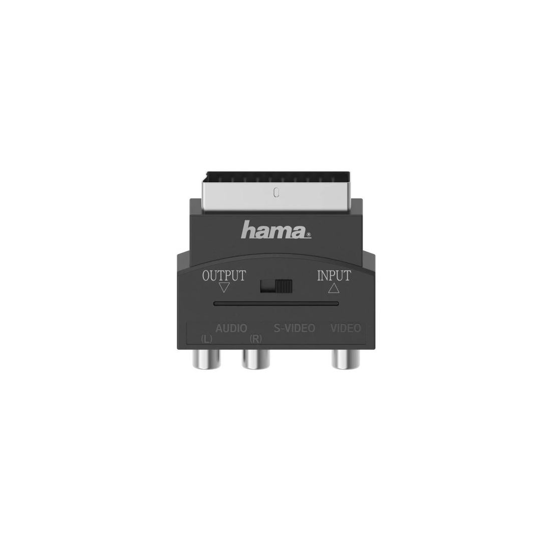 Hama Video-adapter, S-VHS-koppeling, 3 cinch koppeling - Scart-stereo, 4-polig TV accessoire