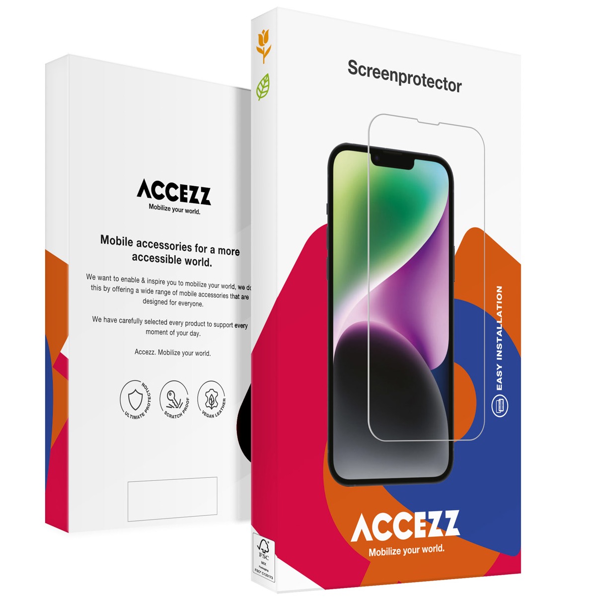 Accezz Gehard Glas Screenprotector voor de Samsung Galaxy A25 Smartphone screenprotector Transparant