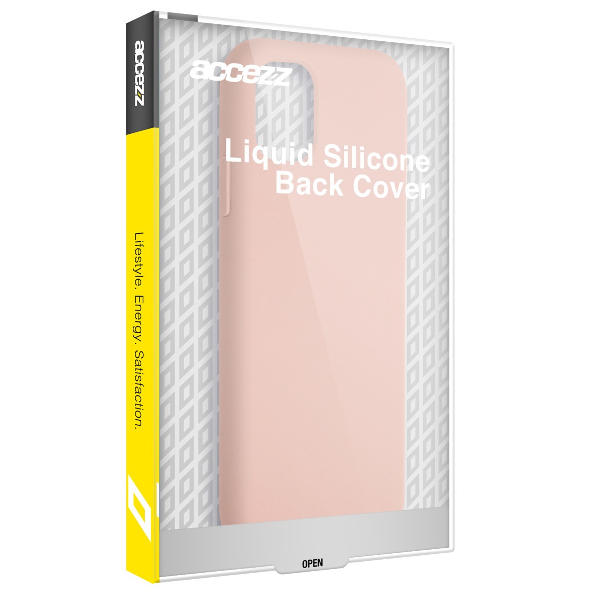 Accezz Liquid Silicone Backcover iPhone 15 Plus Telefoonhoesje Roze