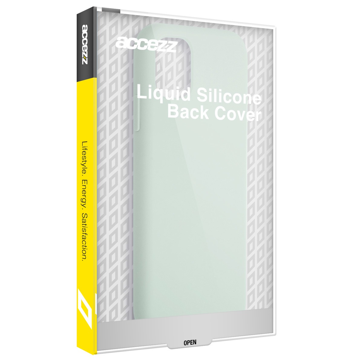 Accezz Liquid Silicone Backcover met MagSafe iPhone 15 Pro Max Telefoonhoesje Blauw