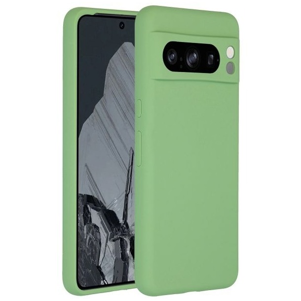 Accezz Liquid Silicone Backcover Google Pixel 8 Pro Telefoonhoesje Groen