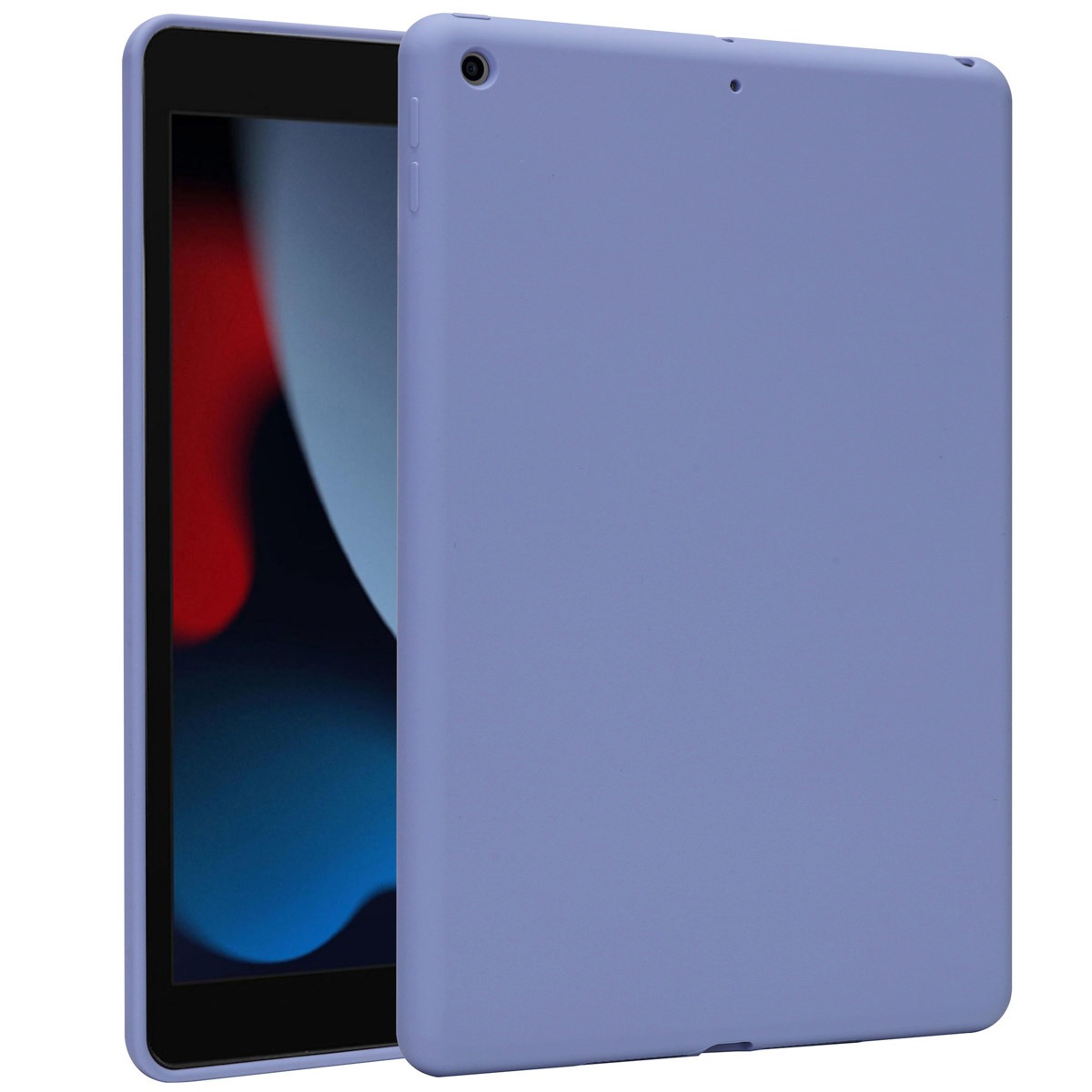 Accezz Liquid Silicone Backcover iPad 9 (2021) 10.2 inch/iPad 8 (2020) 10.2 inch/iPad 7 (2019) 10.2 inch Tablethoesje Paars