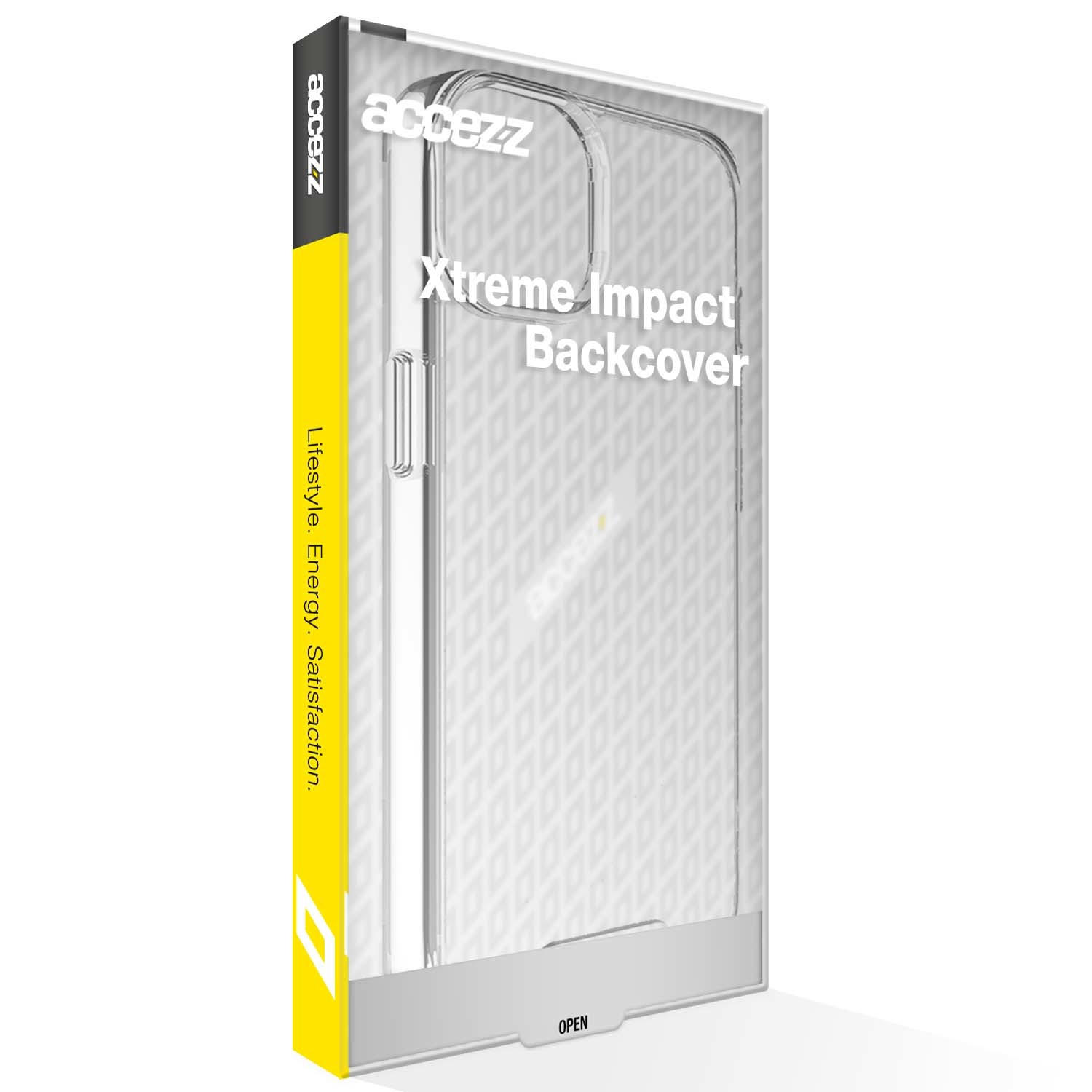 Accezz Xtreme Impact Backcover iPhone 15 Pro Telefoonhoesje Transparant