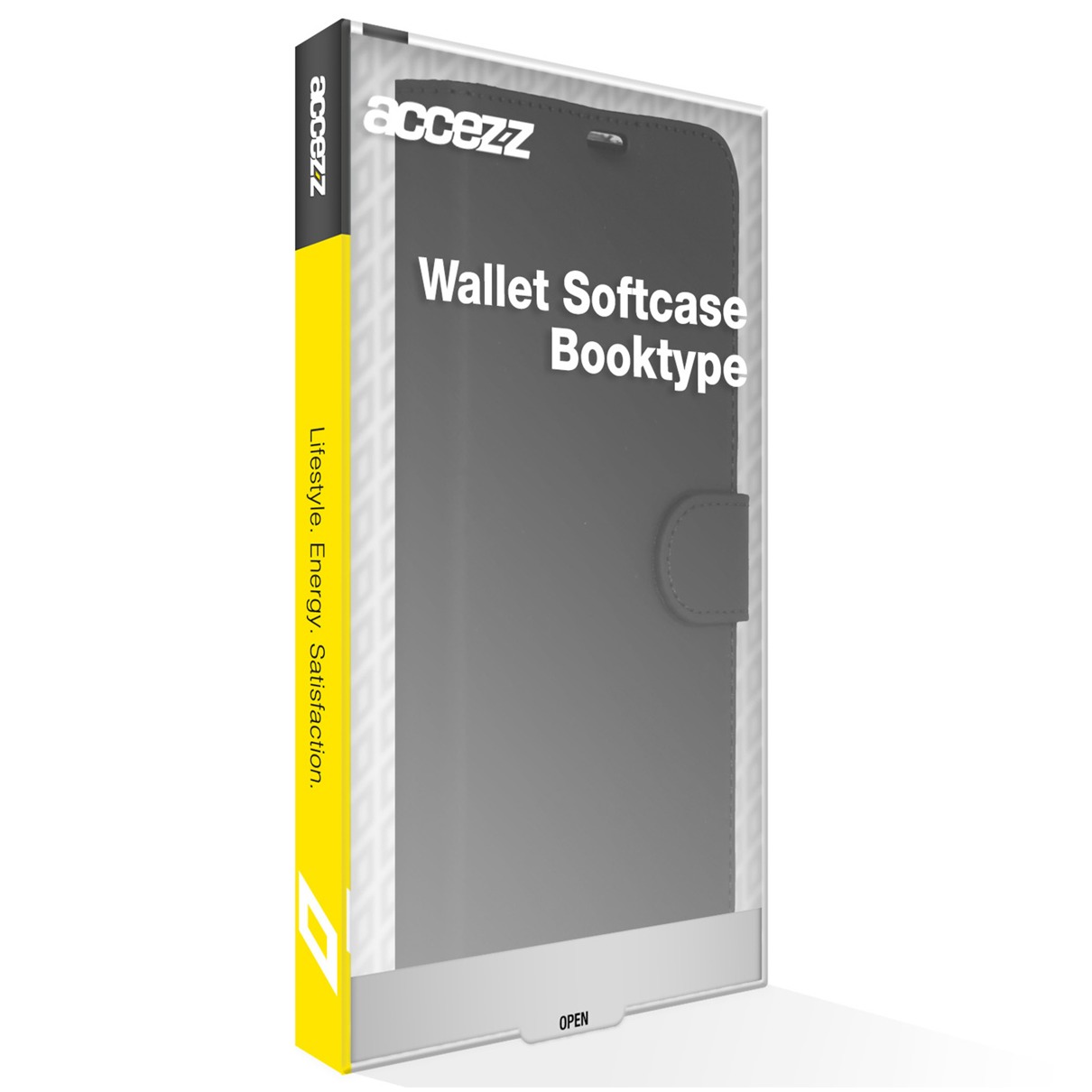 Accezz Wallet Softcase Bookcase Samsung Galaxy A35 Telefoonhoesje Zwart