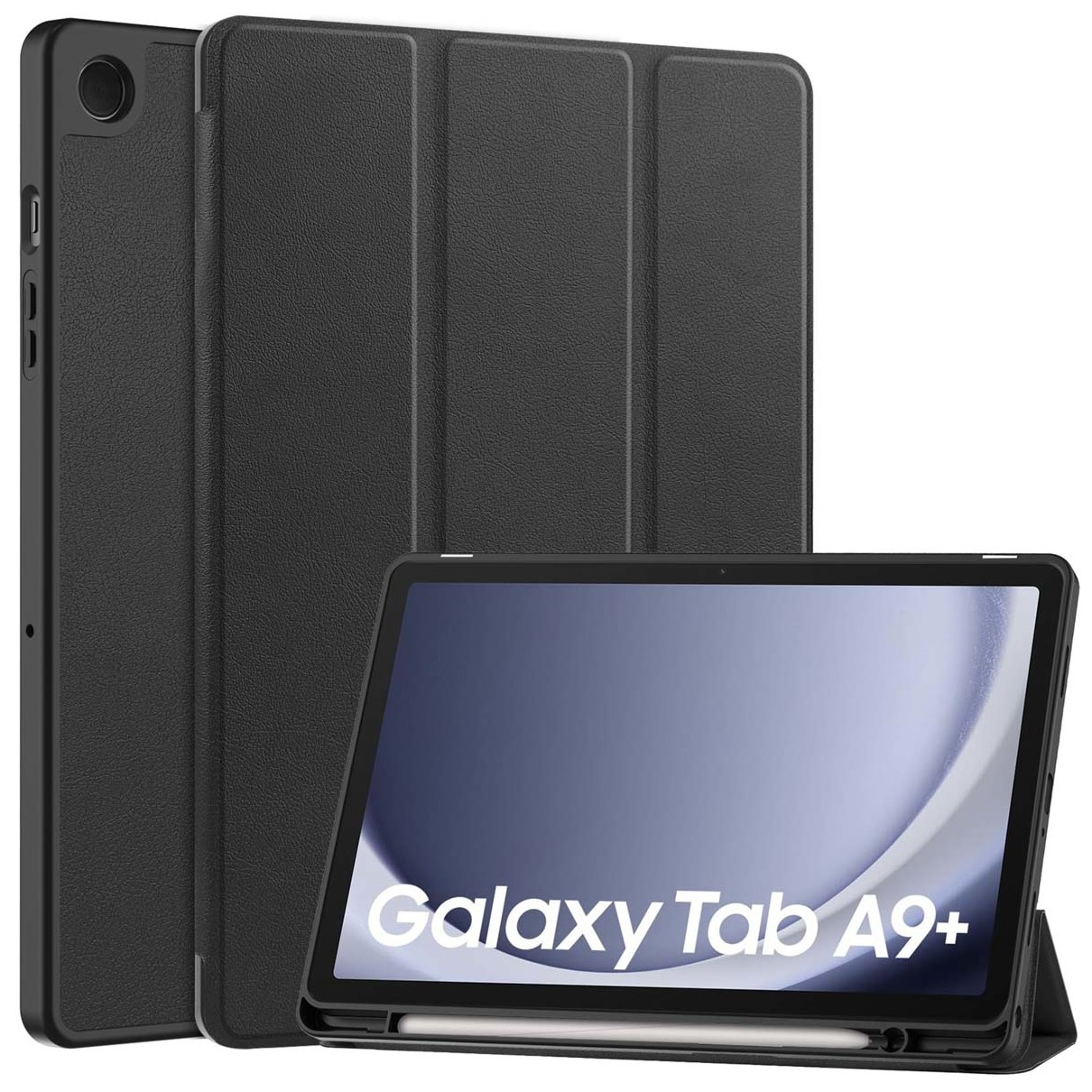 Accezz Trifold Bookcase Samsung Galaxy Tab A9 Plus Tablethoesje Zwart