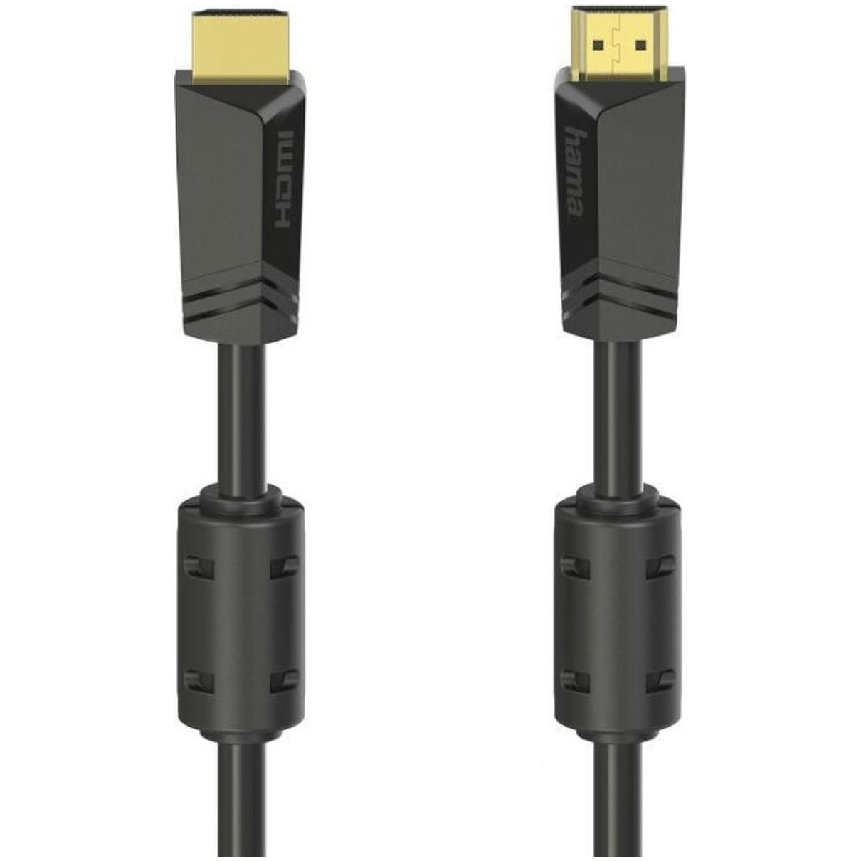 Hama High speed HDMI-kabel, connector - connector, 4K, ethernet, verguld 10,0 m HDMI kabel