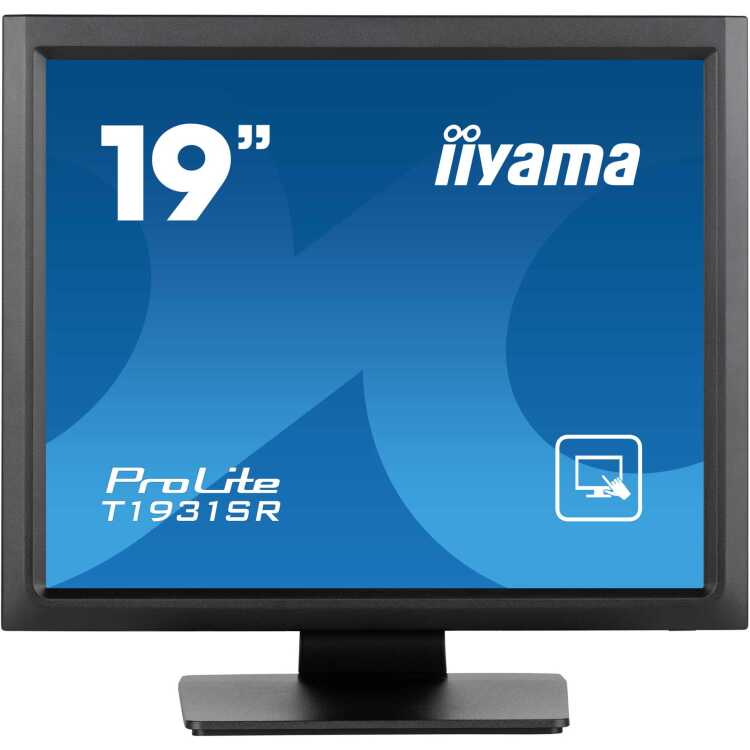 iiyama ProLite T1931SR-B1S ledmonitor Touch, VGA, HDMI, DisplayPort, Audio