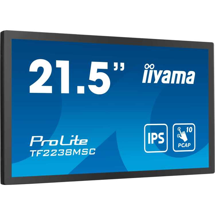 iiyama ProLite TF2238MSC-B1 ledmonitor Touch, HDMI, DisplayPort, USB, Audio