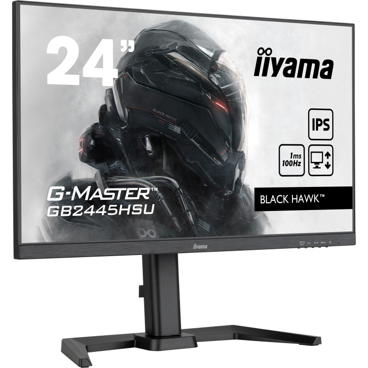 iiyama G-Master Black Hawk GB2445HSU-B1 gaming monitor 100 Hz, HDMI, DisplayPort, USB, Audio, AMD FreeSync