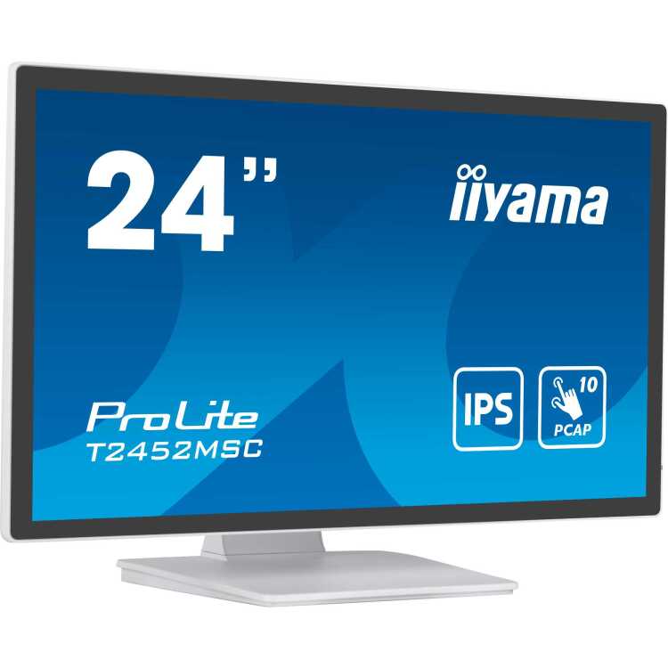 iiyama ProLite T2452MSC-W1 ledmonitor Touch, HDMI, DisplayPort, USB, Audio