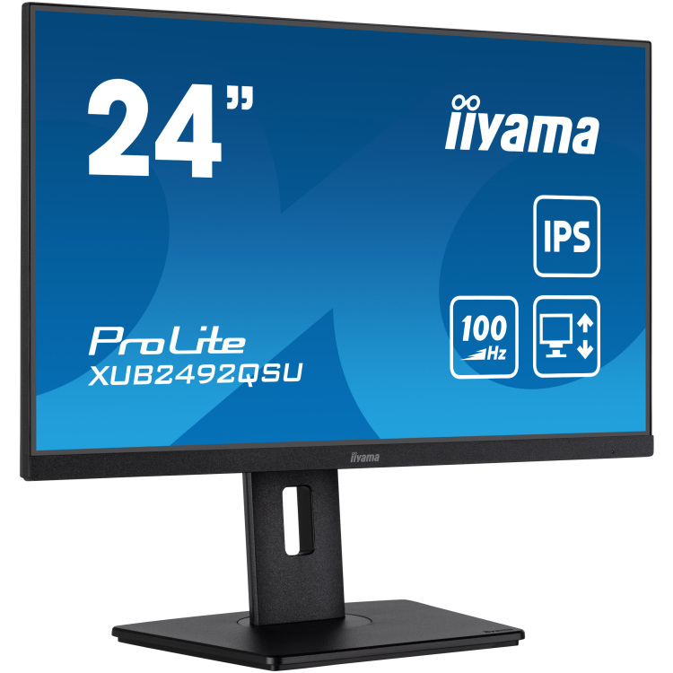 iiyama ProLite XUB2492QSU-B1 ledmonitor HDMI, DisplayPort, USB, Audio