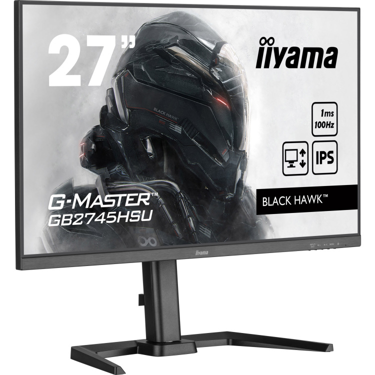 iiyama G-Master Black Hawk GB2745HSU-B1 gaming monitor 100Hz, HDMI, DisplayPort, USB, Audio, AMD Free-Sync