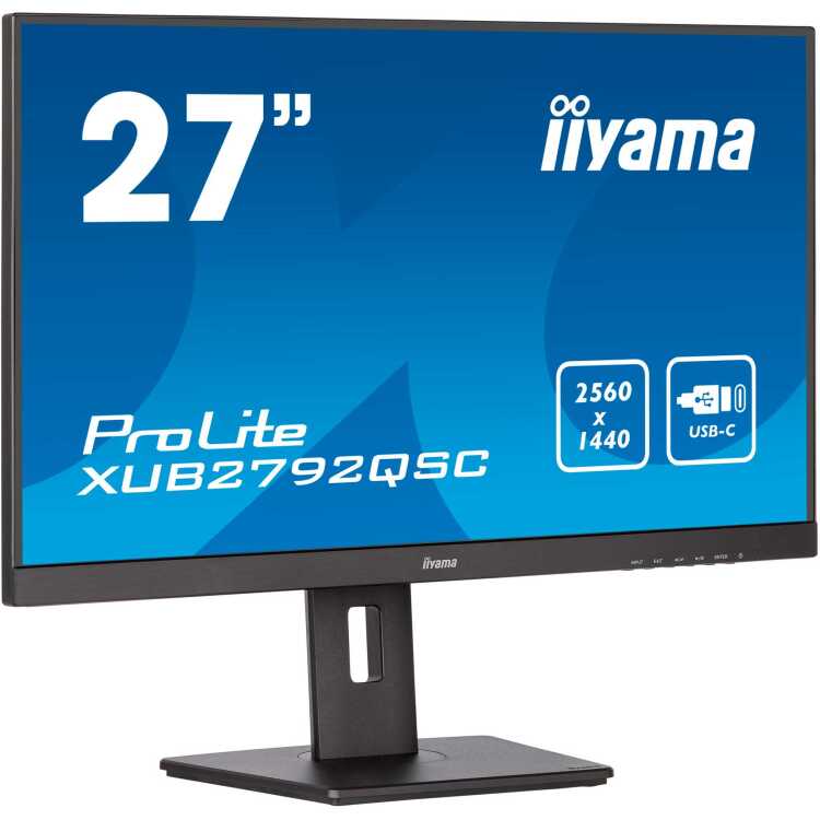 iiyama Prolite XUB2792QSC-B5 ledmonitor 75Hz, HDMI, DisplayPort, USB-C, Audio