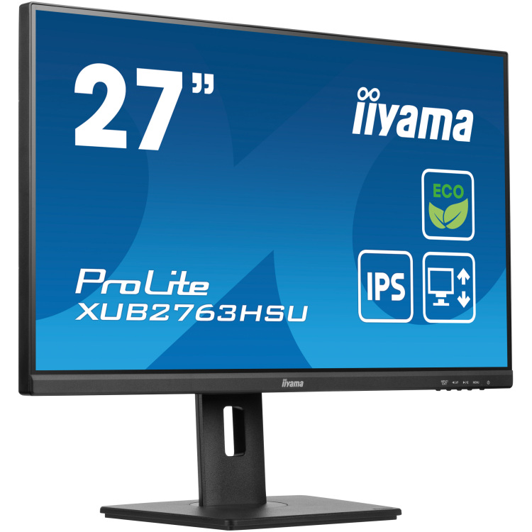 iiyama ProLite XUB2763HSU-B1 ledmonitor 100Hz, HDMI, DisplayPort, USB, Audio, AMD FreeSync