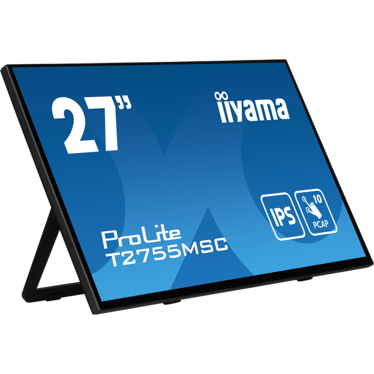 iiyama ProLite T2755MSC-B1 ledmonitor Touch, HDMI, DisplayPort, USB, Audio