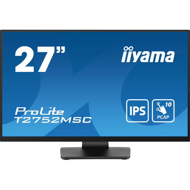 iiyama ProLite T2752MSC-B1 ledmonitor Touch, HDMI, DisplayPort, USB, Audio