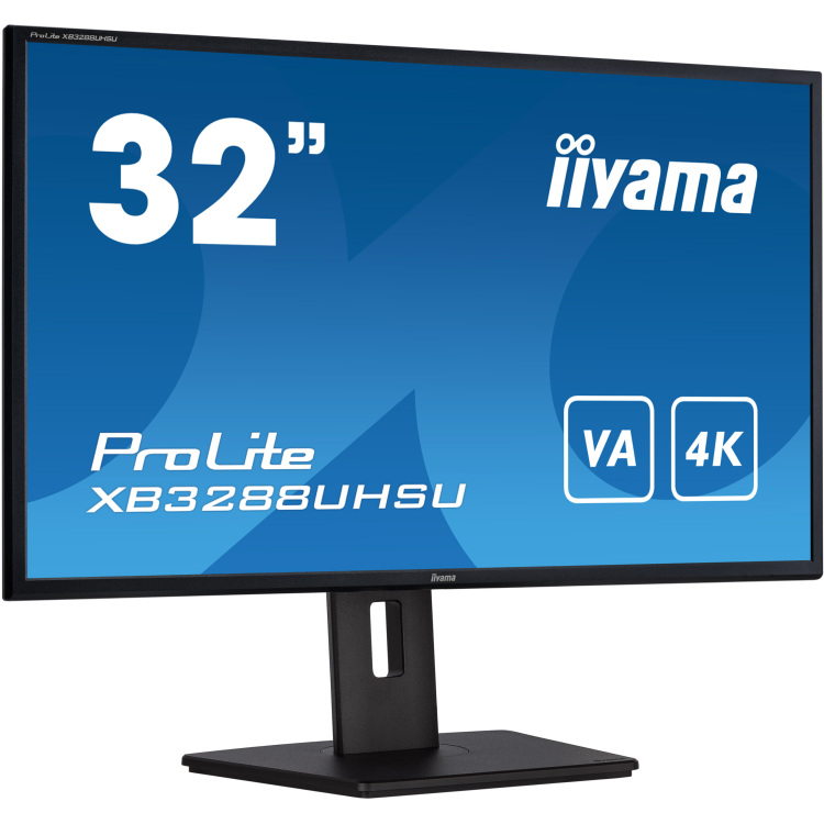 iiyama ProLite XB3288UHSU-B5 ledmonitor 4K, HDMI, DisplayPort, Audio