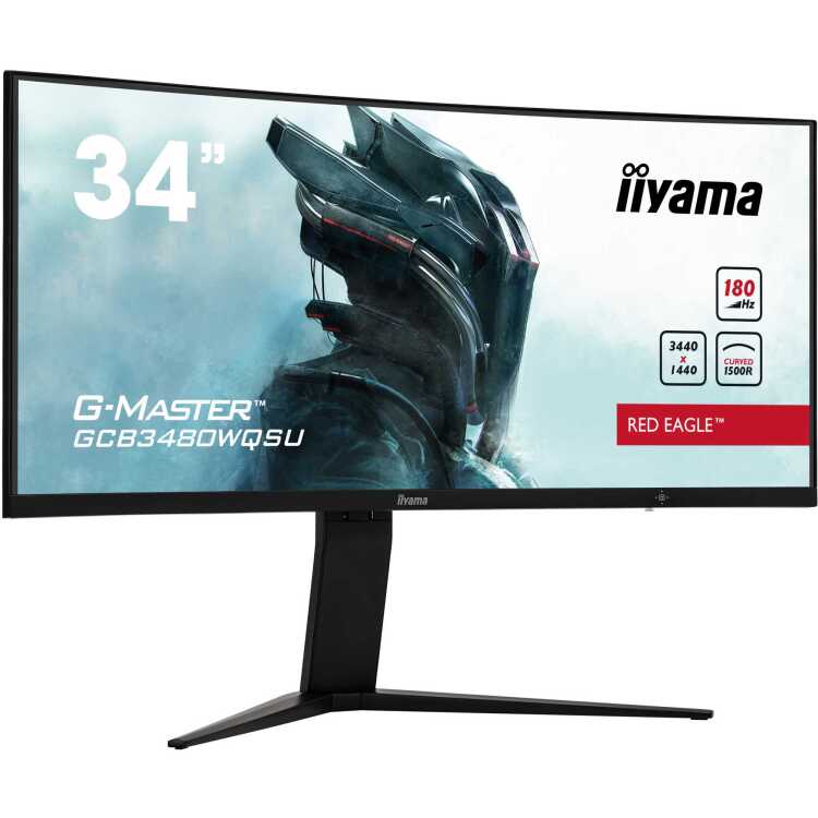 iiyama G-Master Red Eagle GCB3480WQSU-B1 gaming monitor 180 Hz, HDMI, DisplayPort, Audio
