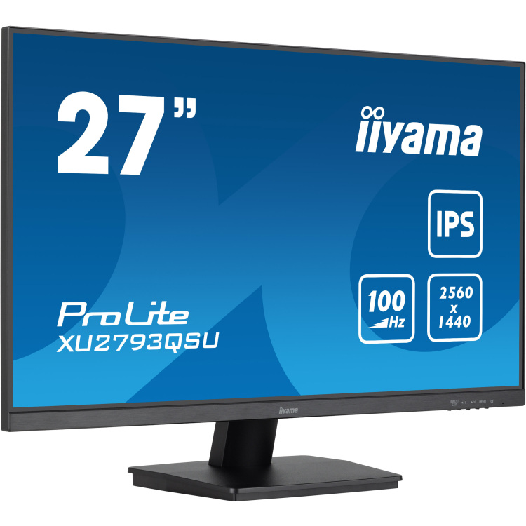 iiyama ProLite XU2793QSU-B6 ledmonitor 100Hz, HDMI, DisplayPort, USB, Audio, AMD FreeSync