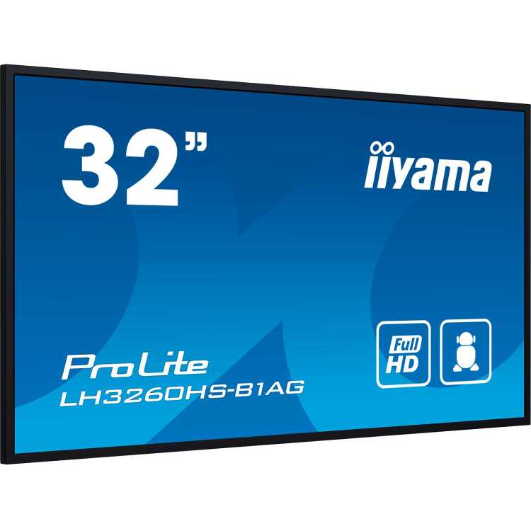 iiyama ProLite LH3260HS-B1AG public display HDMI, WiFi, USB, Audio, Android