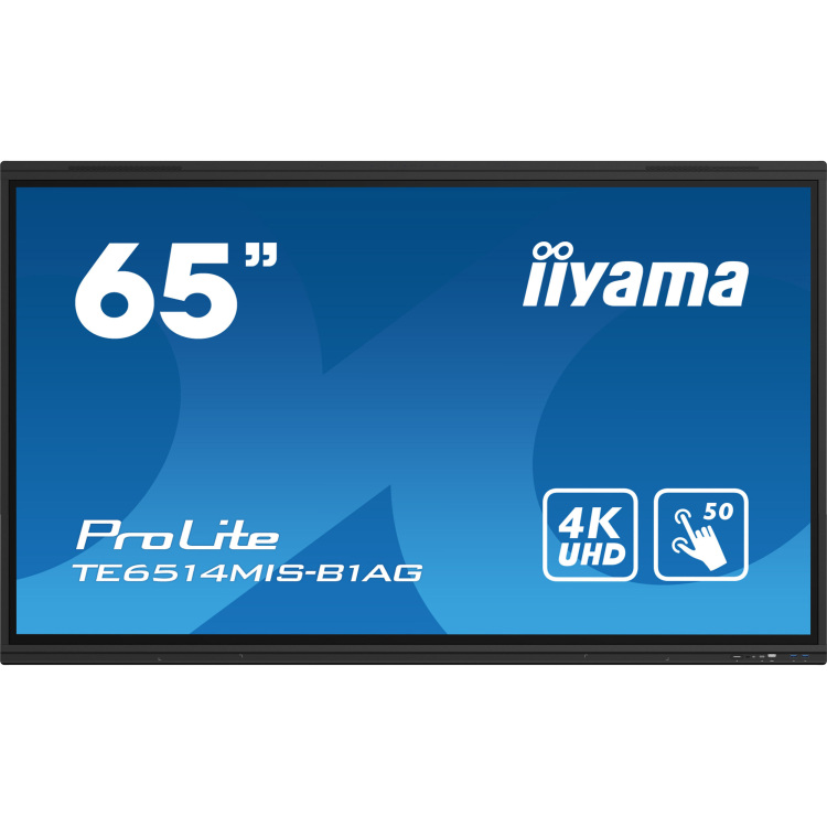 iiyama ProLite TE6514MIS-B1AG public display 4x HDMI, 1x DisplayPort, WLAN, BT, Sound, Touch