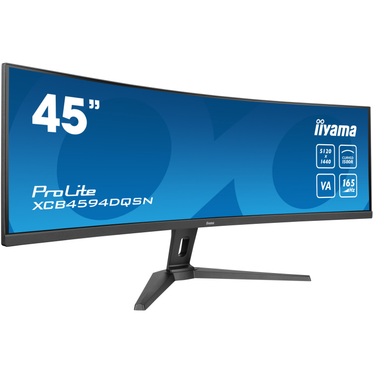 iiyama ProLite XCB4594DQSN-B1 ledmonitor 165Hz, HDMI, DisplayPort, USB-C, RJ45 (LAN), Audio, AMD Free-Sync