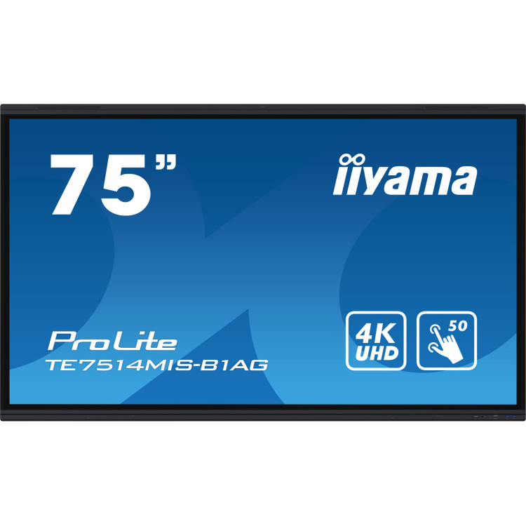 iiyama TE7514MIS-B1AG public display 4x HDMI, 1x DisplayPort, WLAN, BT, Sound, Touch