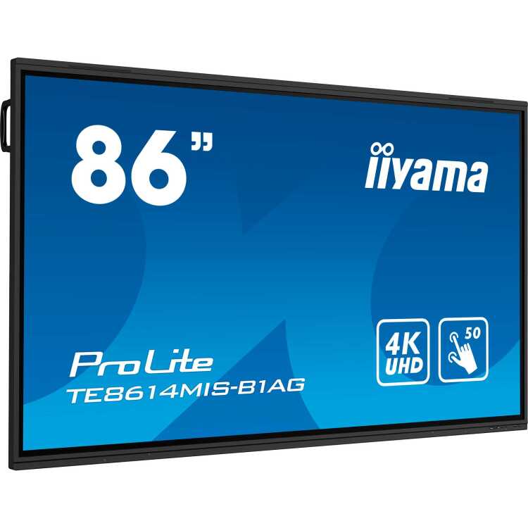 iiyama ProLite TE8614MIS-B1AG public display Touch, HDMI, DisplayPort, USB-C, WiFi, Audio, Android