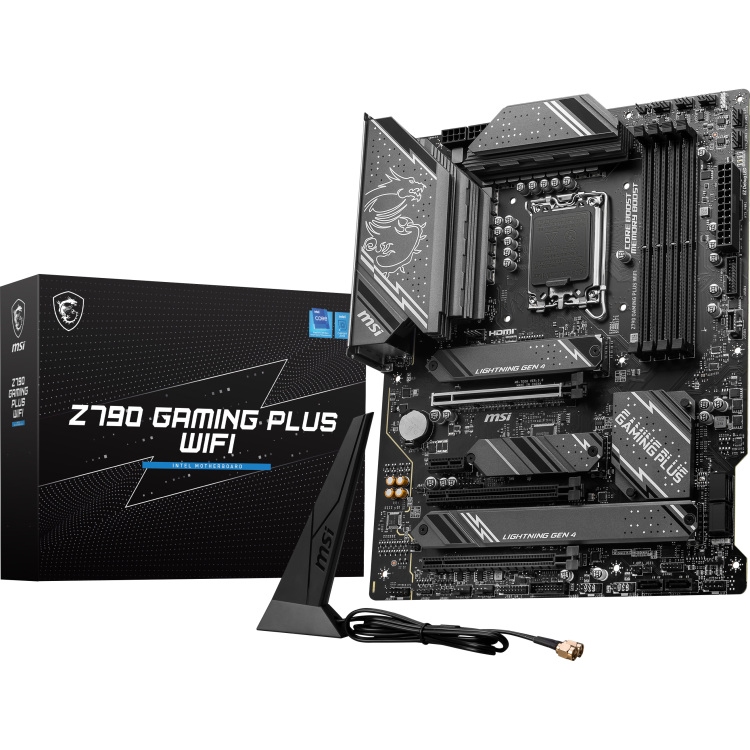 MSI Z790 GAMING PLUS WIFI moederbord RAID, 2.5 Gb-LAN, WLAN, BT, Sound, ATX