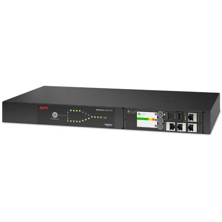 APC Rack Automatic Transfer Switch 1U stroomvoorziening