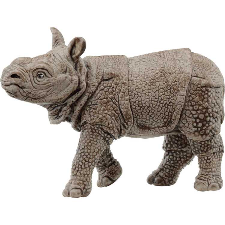 Schleich Wild Life - Indische neushoornbaby speelfiguur