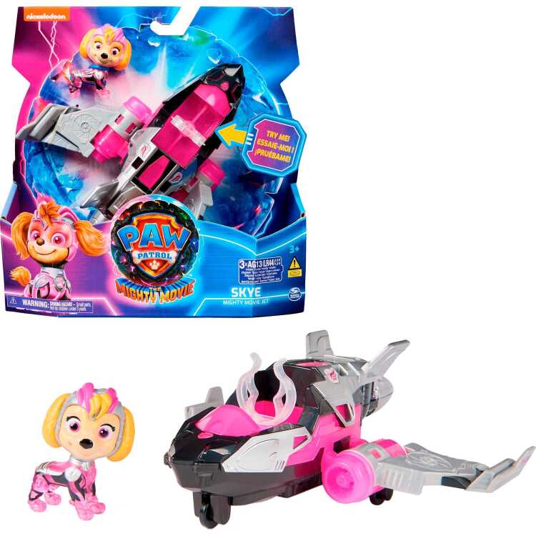 Spin Master PAW Patrol: The Mighty Movie, Skye's Mighty Movie Jet speelgoedvoertuig