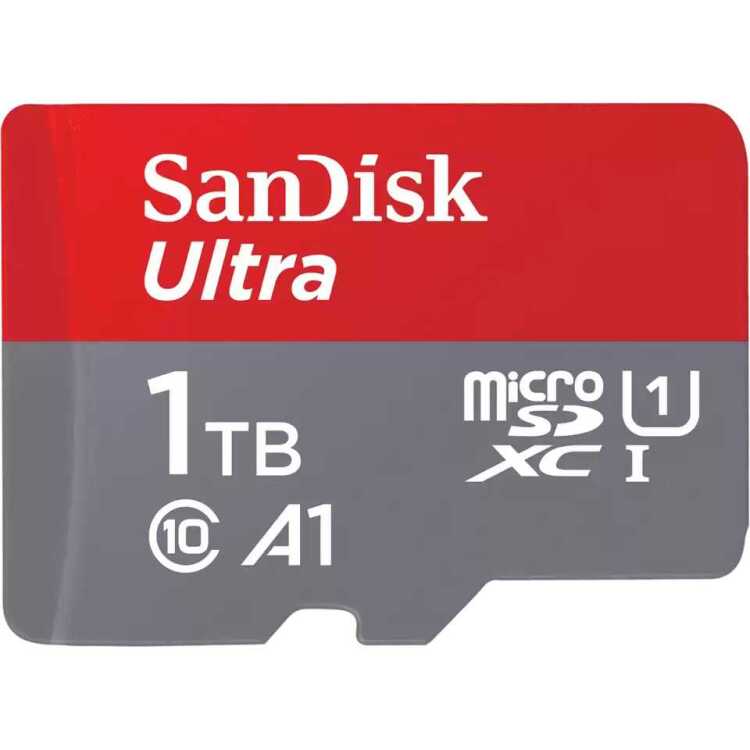 SanDisk Ultra 1 TB microSDXC geheugenkaart UHS-I U1, Class 10, A1