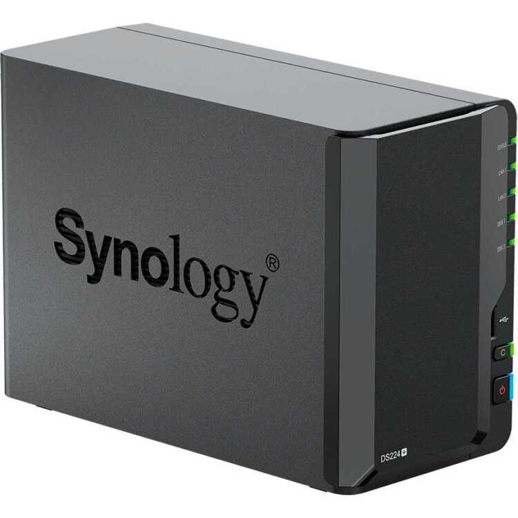 Synology DiskStation DS224+ nas 2x LAN, 2x USB-A 3.2 (5 Gbit/s)
