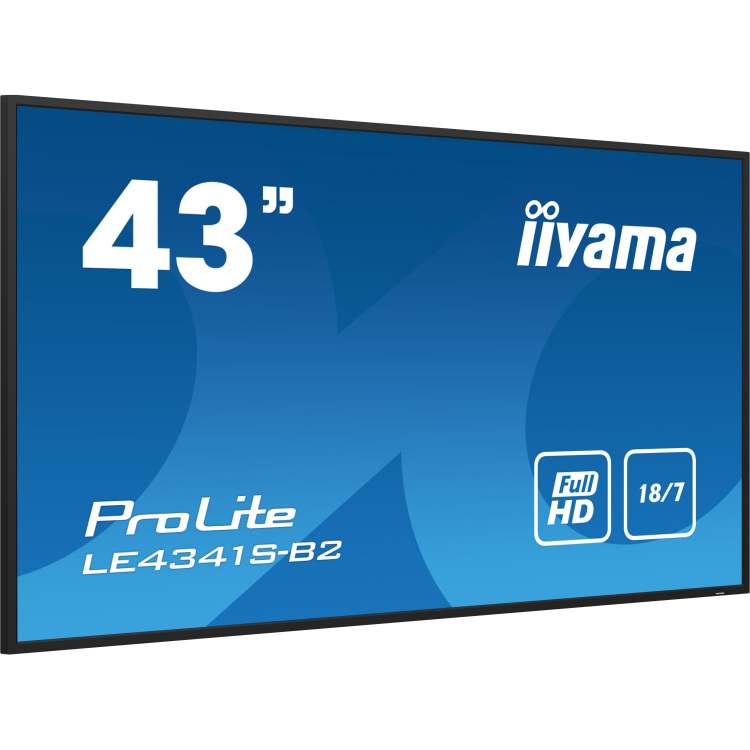 iiyama ProLite LE4341S-B2 public display VGA, HDMI, Audio