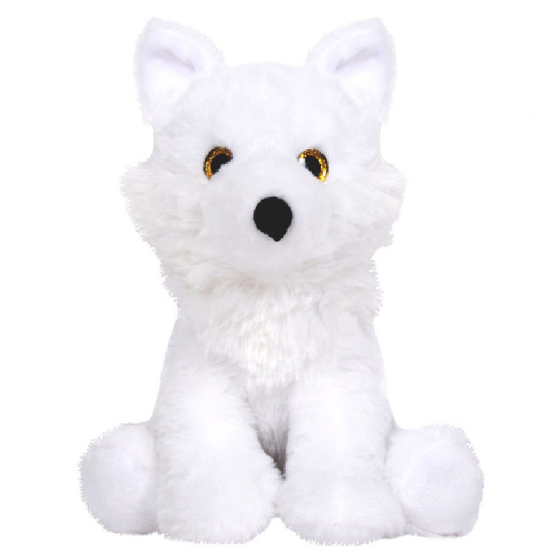 Wolf knuffel - Snowie - zachte pluche stof - dieren knuffels - wit - 24 cm -