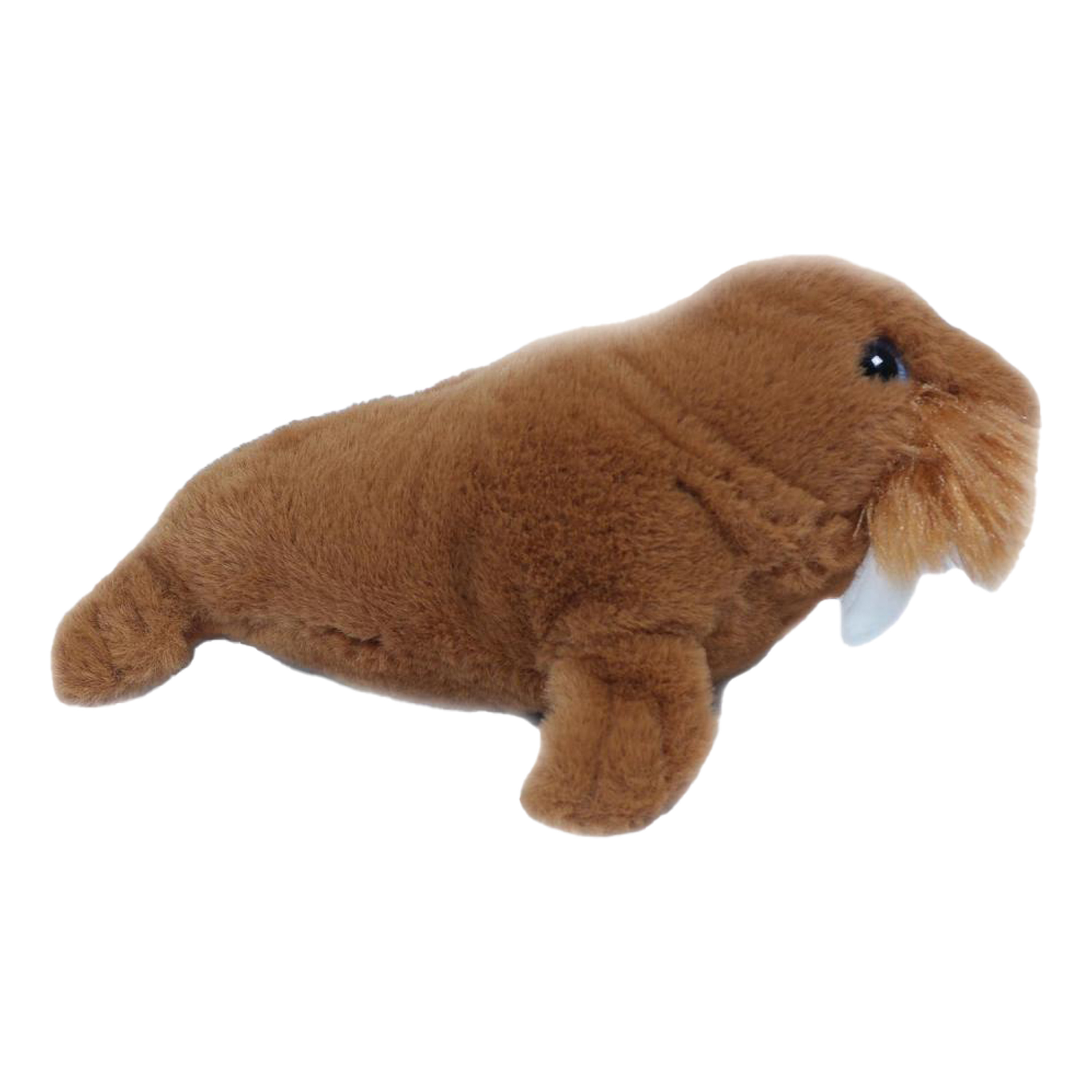 Knuffeldier Walrus - zachte pluche stof - bruin - premium kwaliteit knuffels - 26 cm -