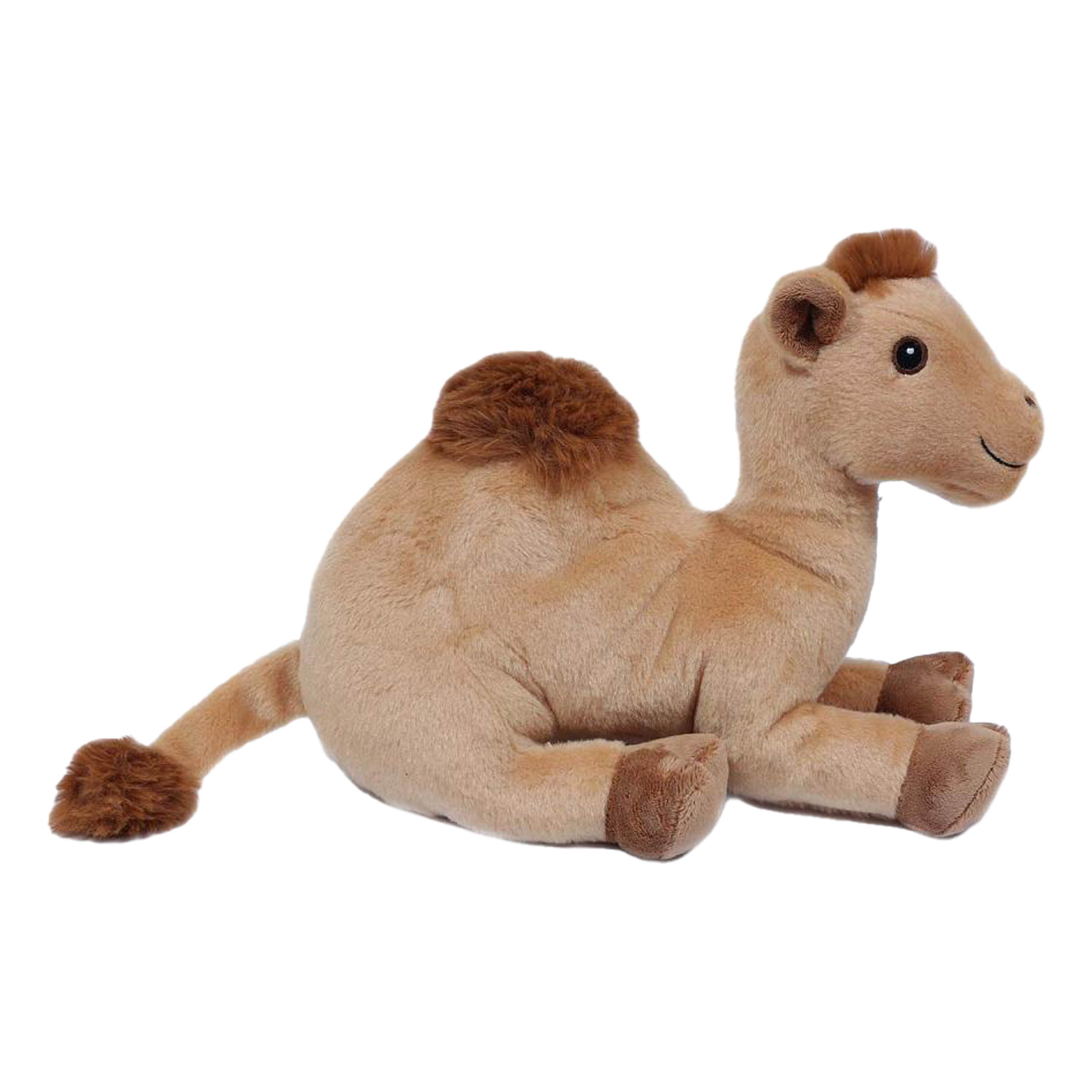 Knuffeldier Dromedaris - zachte pluche stof - premium kwaliteit knuffels - lichtbruin - 26 cm -