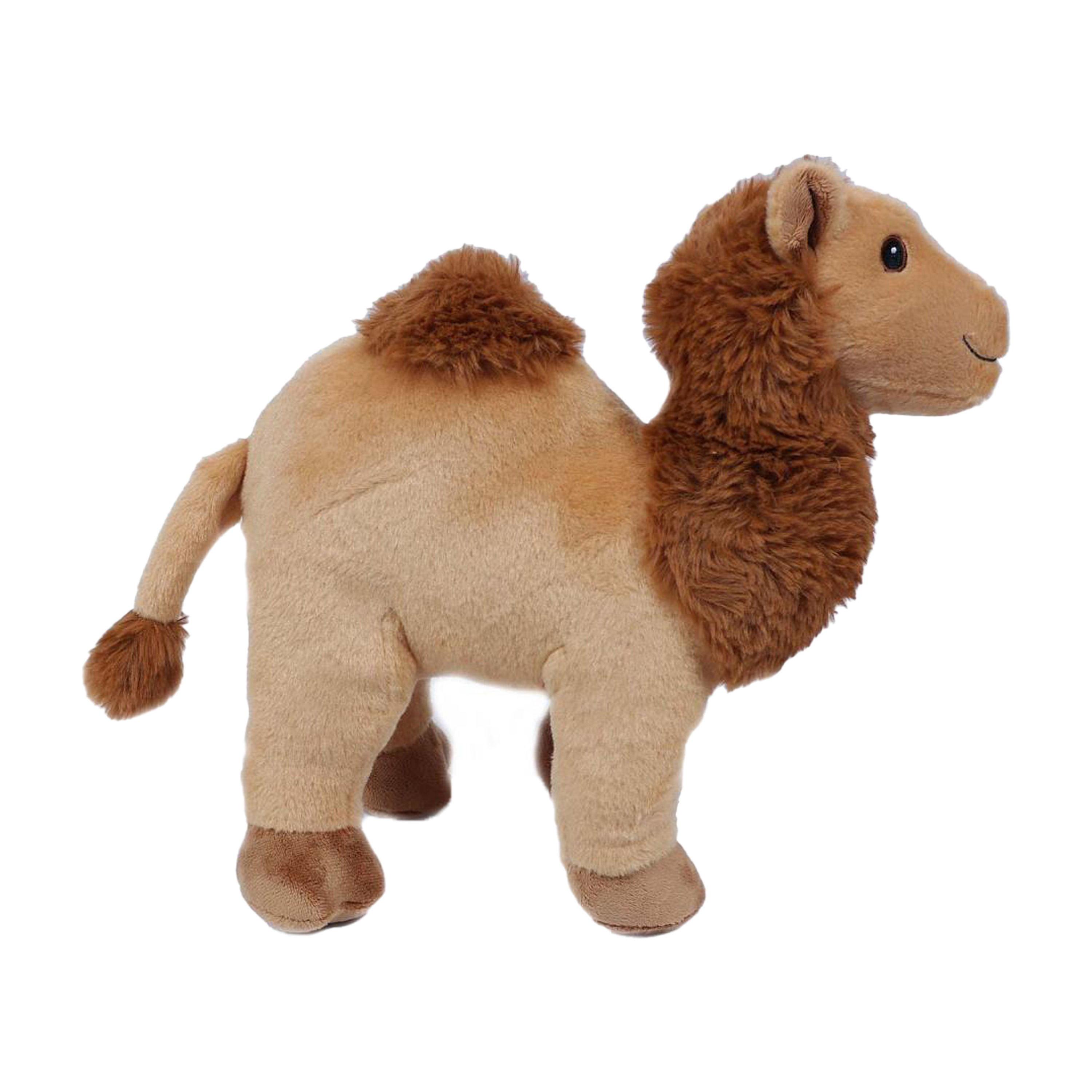 Knuffeldier Dromedaris - zachte pluche stof - premium kwaliteit knuffels - lichtbruin - 32 cm -