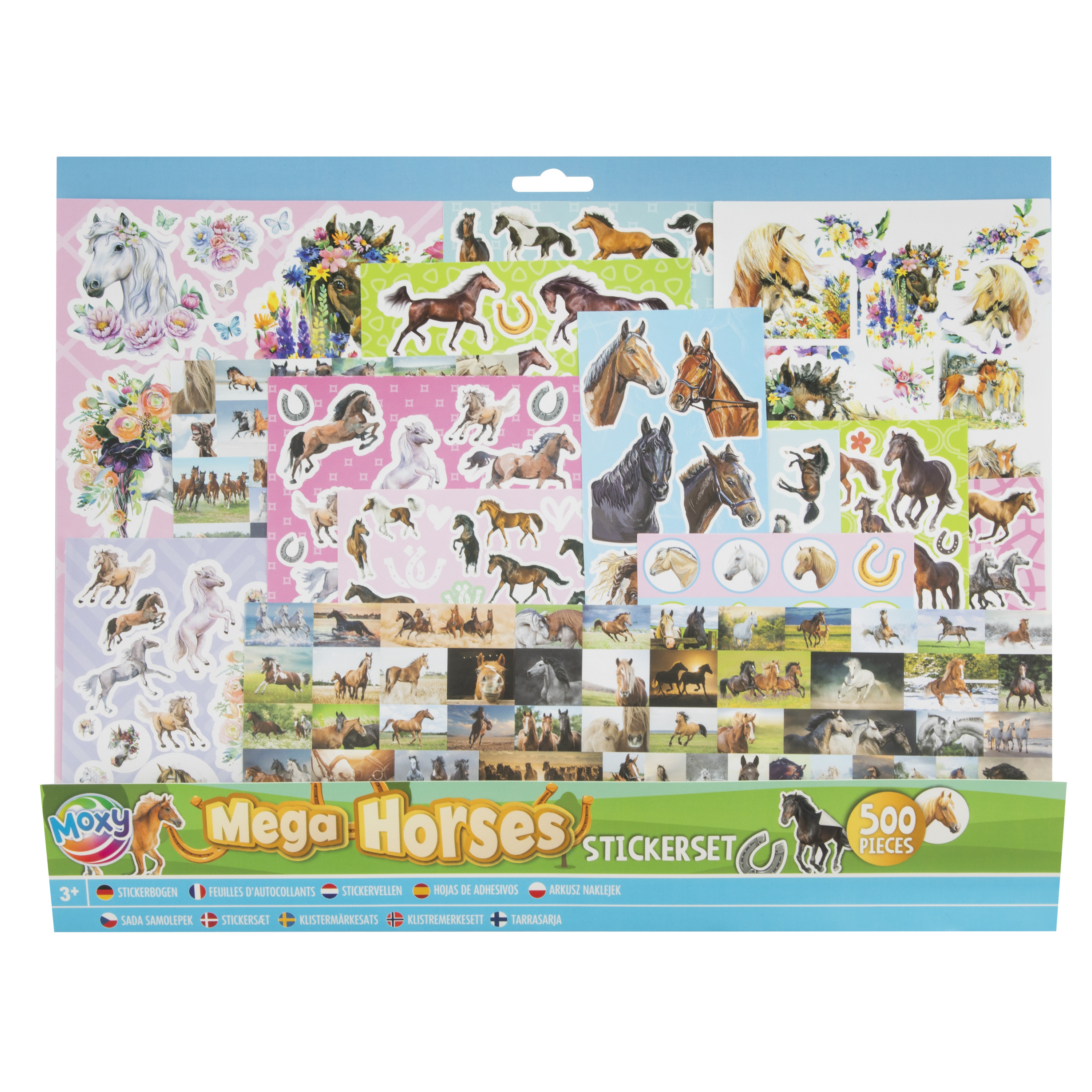 Paarden stickers set - voor kinderen - 1000 stuks - paardenliefhebber artikelen -