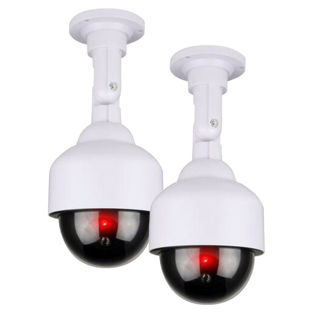 Grundig Dummy camera - 2x - LED dome - beveiligingscamera dummy - binnen en buiten -