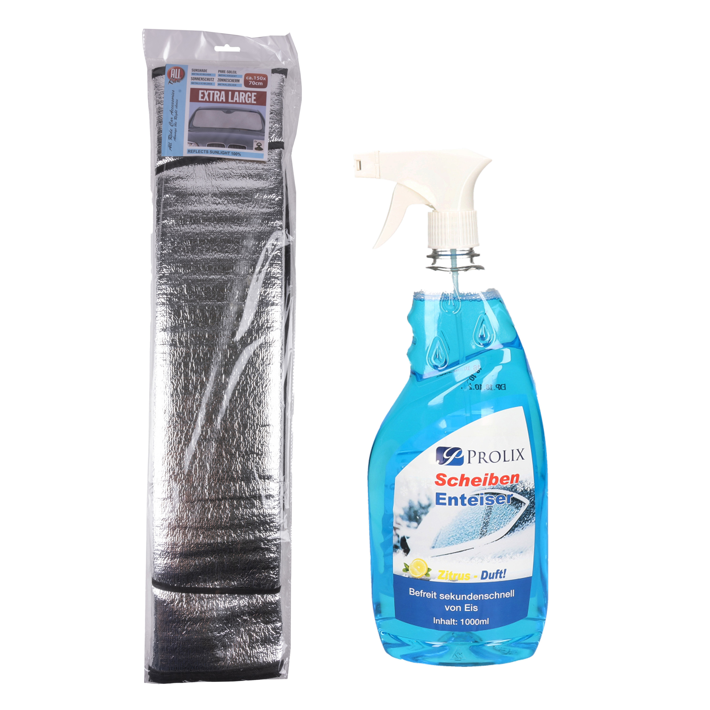 Ruitenontdooier spray - voor auto - 1L - antivries sprays - winter/vorst - incl. anti-vorstdeken -
