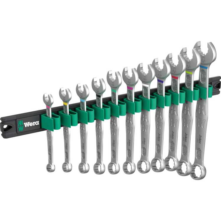 Wera 9640 Magneetstrip 6003 Joker 1 ringsteeksleutelset moersleutel 11-delig
