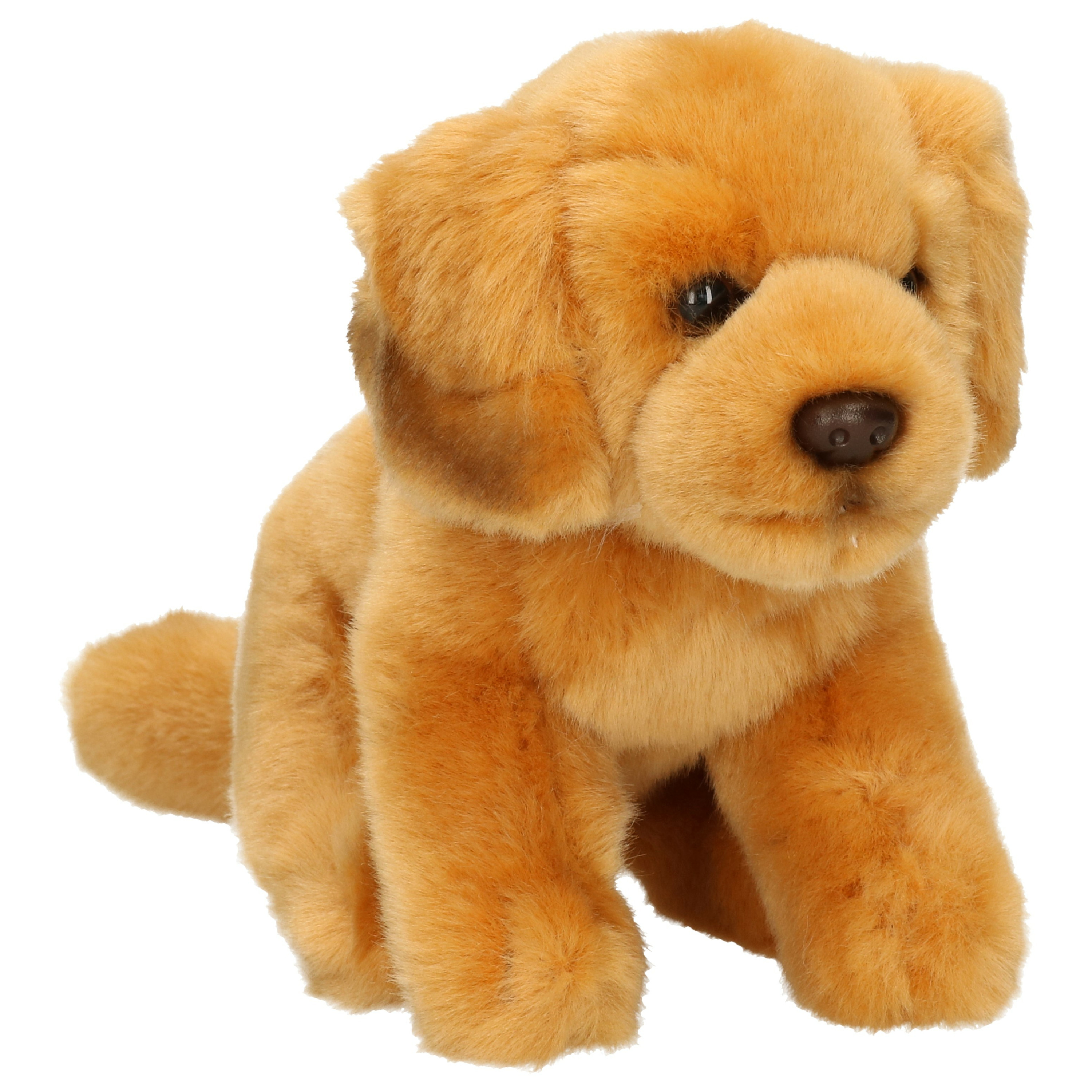 Knuffeldier hond Golden Retriever - zachte pluche stof - premium knuffels - lichtbruin - 15 cm -