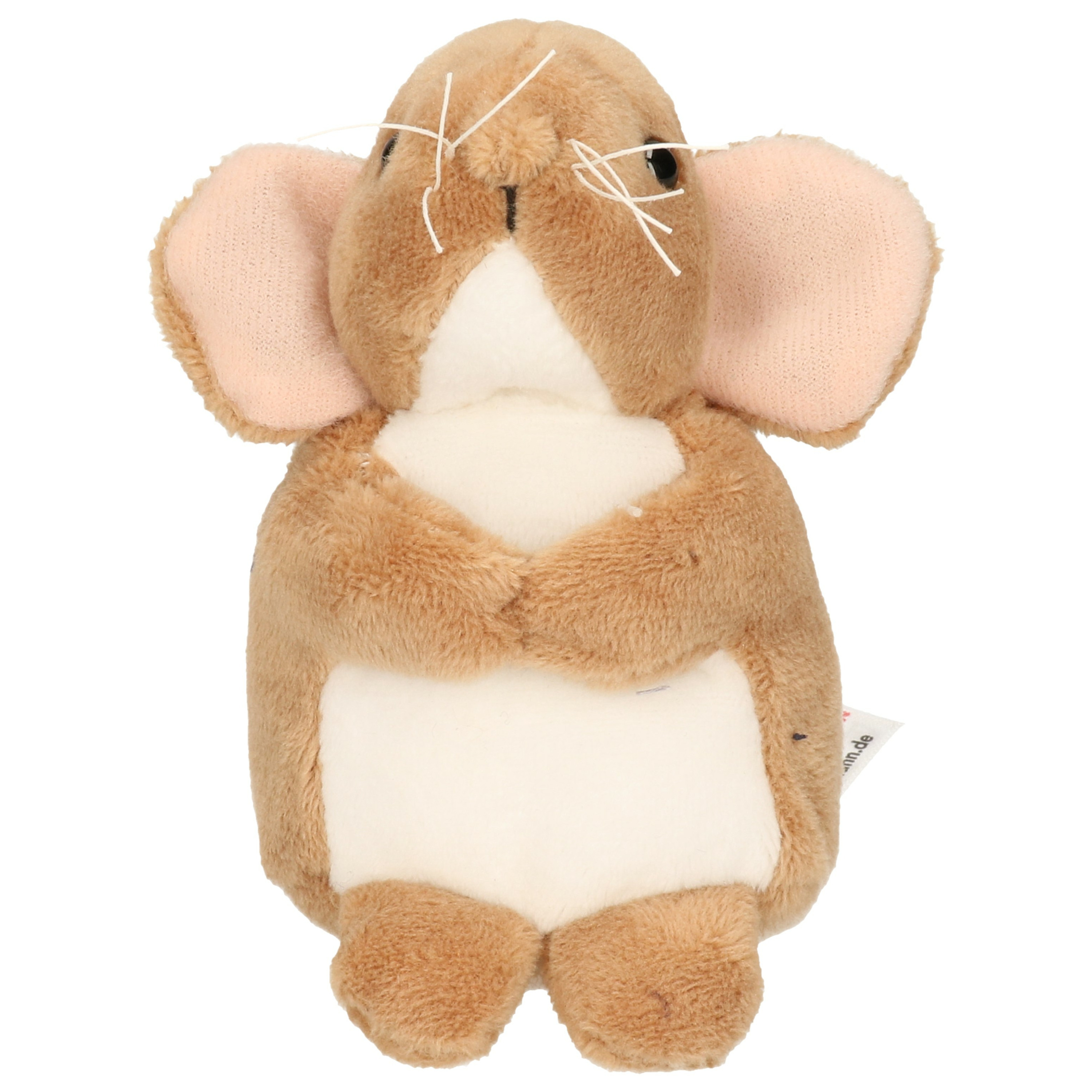 Knuffeldier Muis - zachte pluche stof - premium kwaliteit knuffels - bruin - 11 cm -