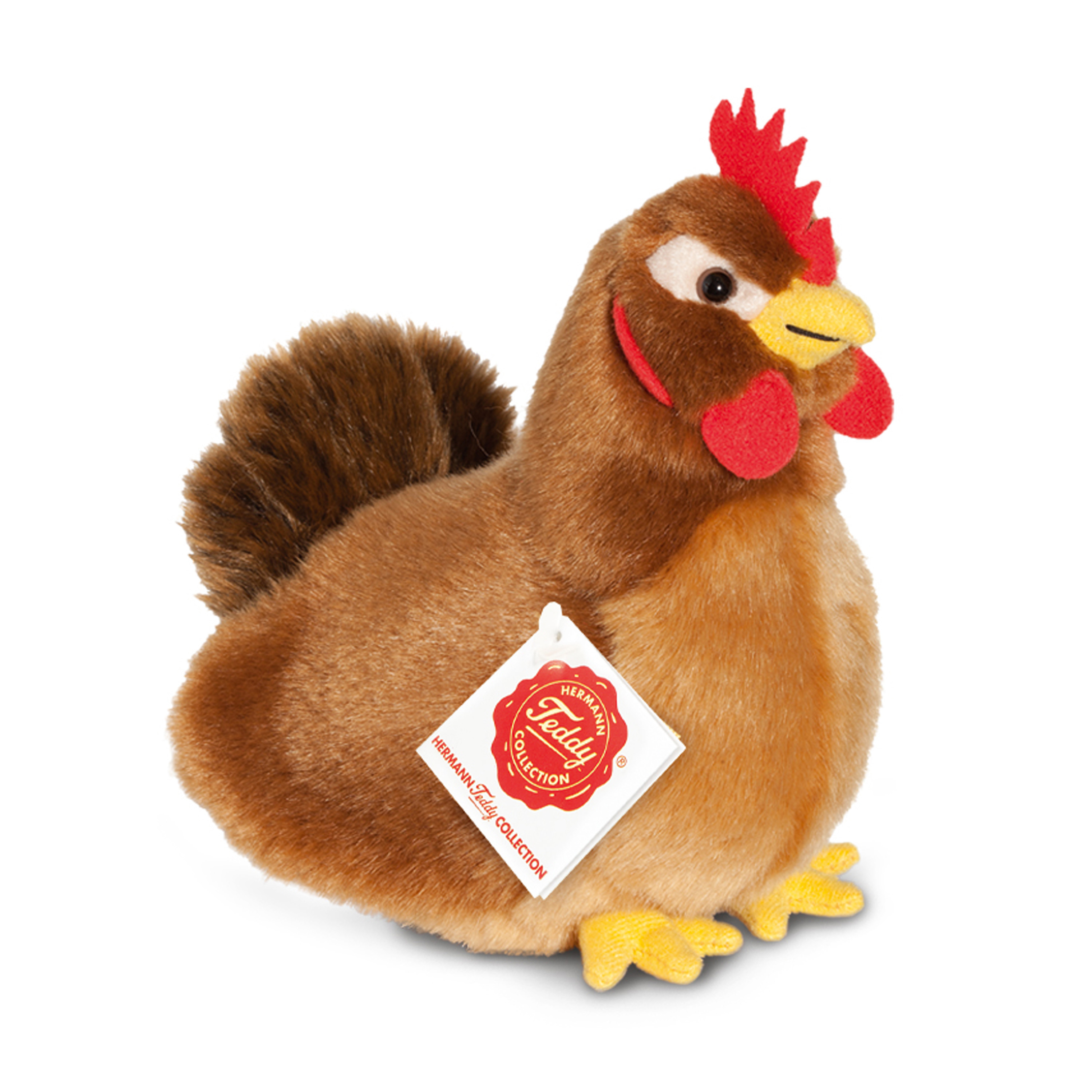 Knuffeldier Kip - zachte pluche stof - premium kwaliteit knuffels - lichtbruin - 16 cm -