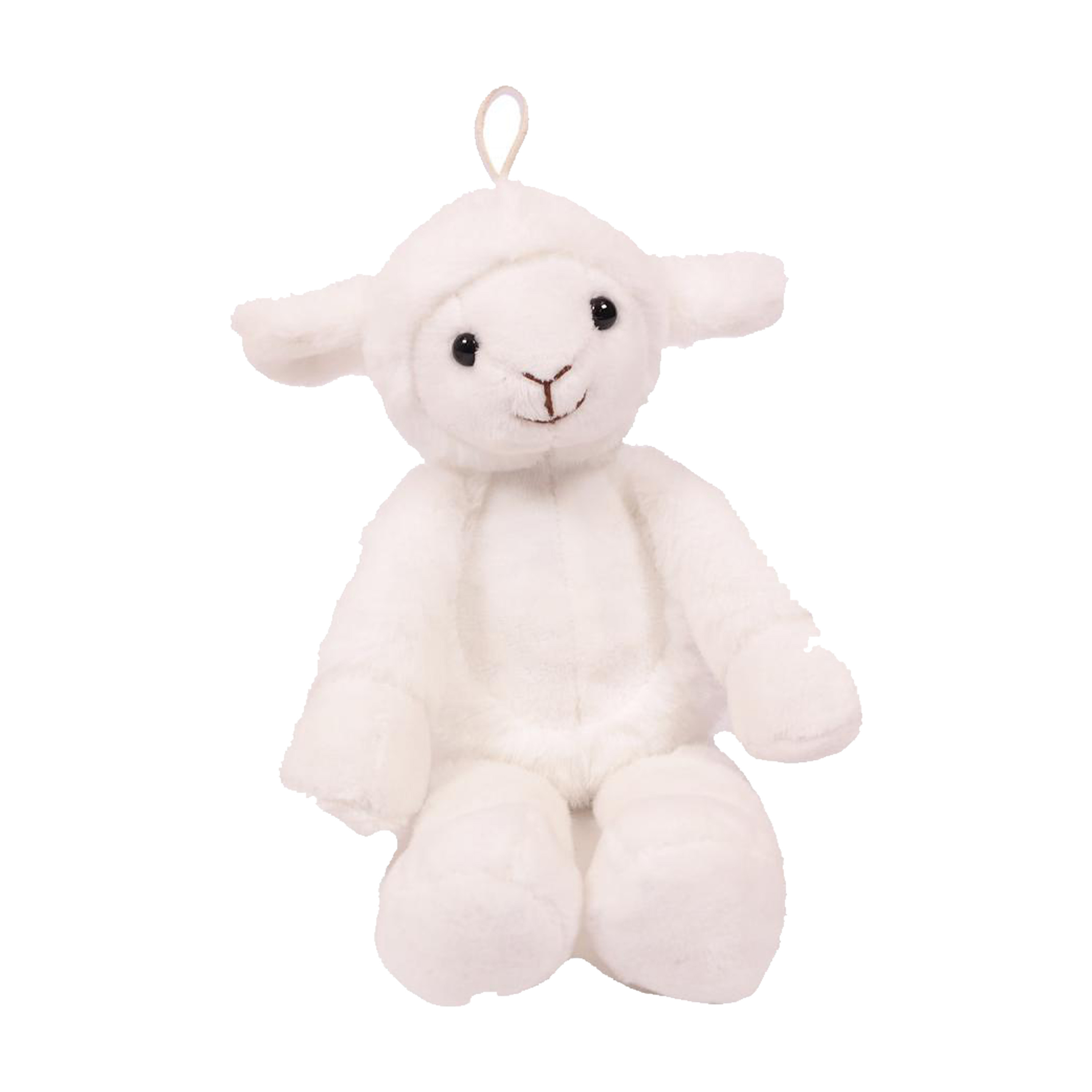 Knuffeldier Schaap/lammetje - zachte pluche stof - premium kwaliteit knuffels - wit - 27 cm -