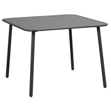 Lounge dinging tafel Paris - aluminium - 66x90x90 cm - Leen Bakker