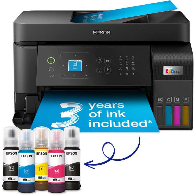 Epson EcoTank ET-4810 all-in-one printer USB, LAN, WLAN, scannen, kopiëren, faxen