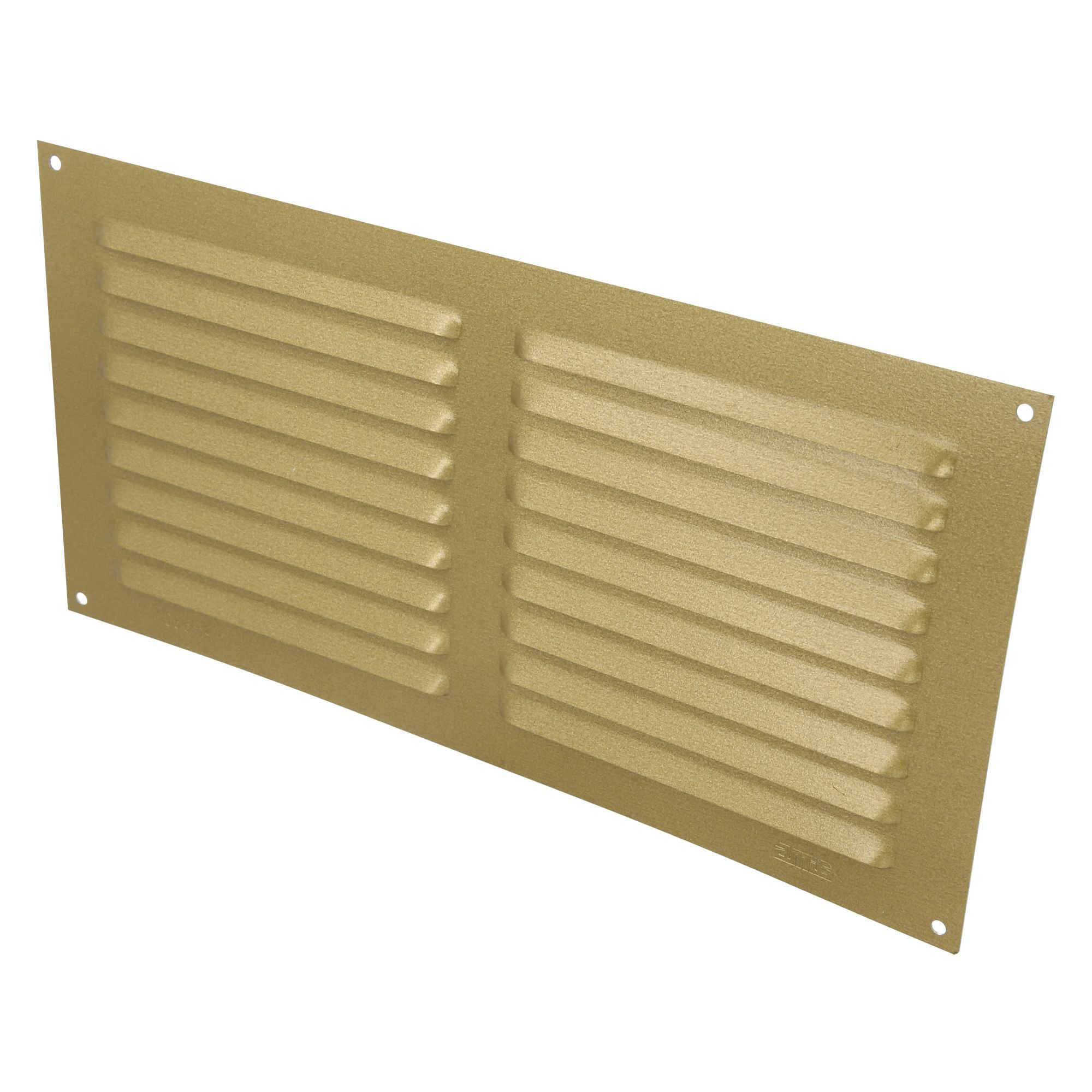 AMIG Ventilatierooster/muurrooster - 150 x 300mm - aluminium - goud - schoepenrooster -